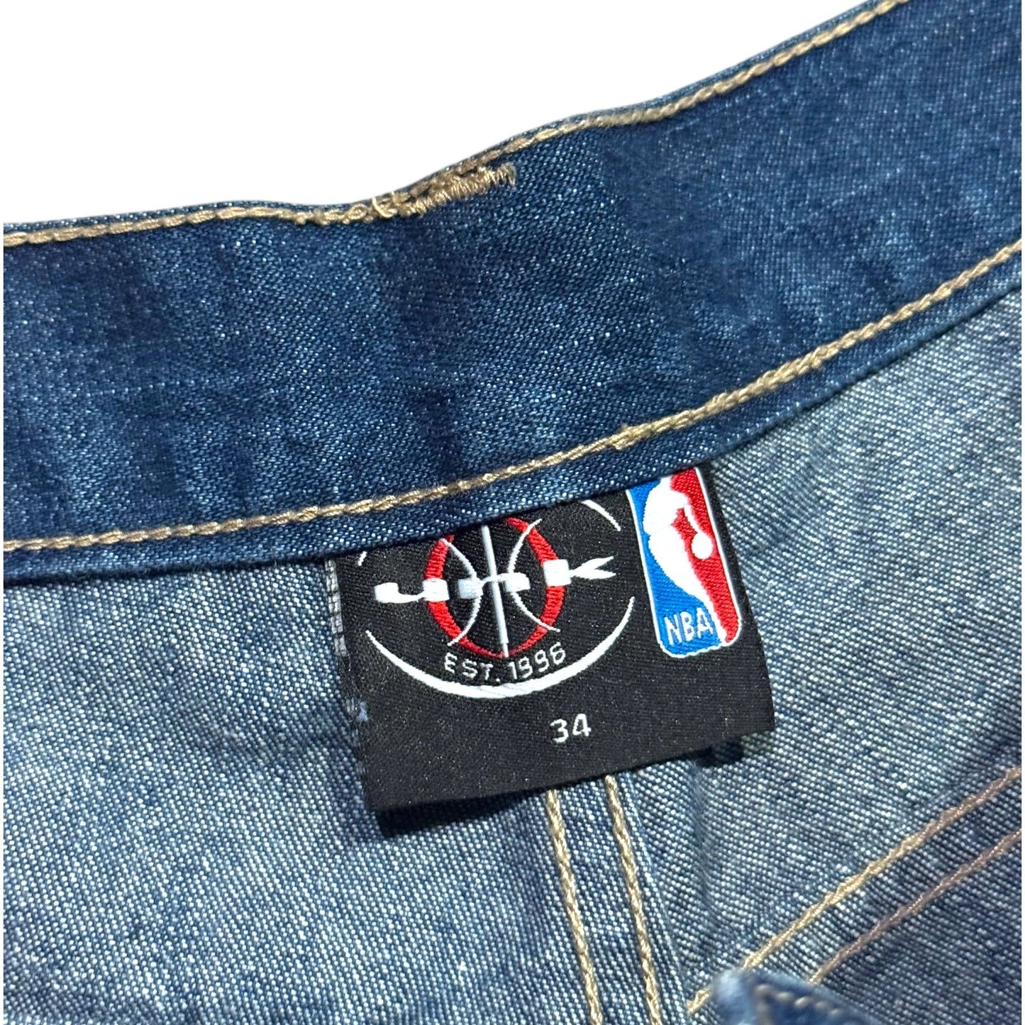 Y2K NBA Denim Patchwork Jorts