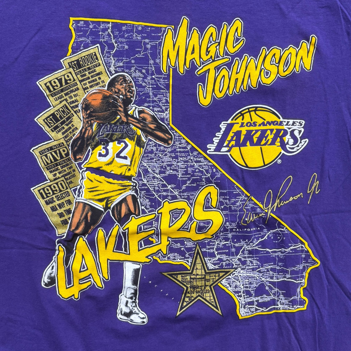 Magic Johnson Lakers Tee