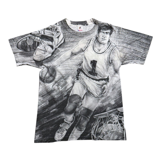 Black & White Basketball AOP